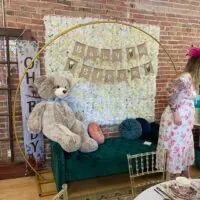 a picture of a tea party baby shower organized by The Dallas Tea Party Company in Texas