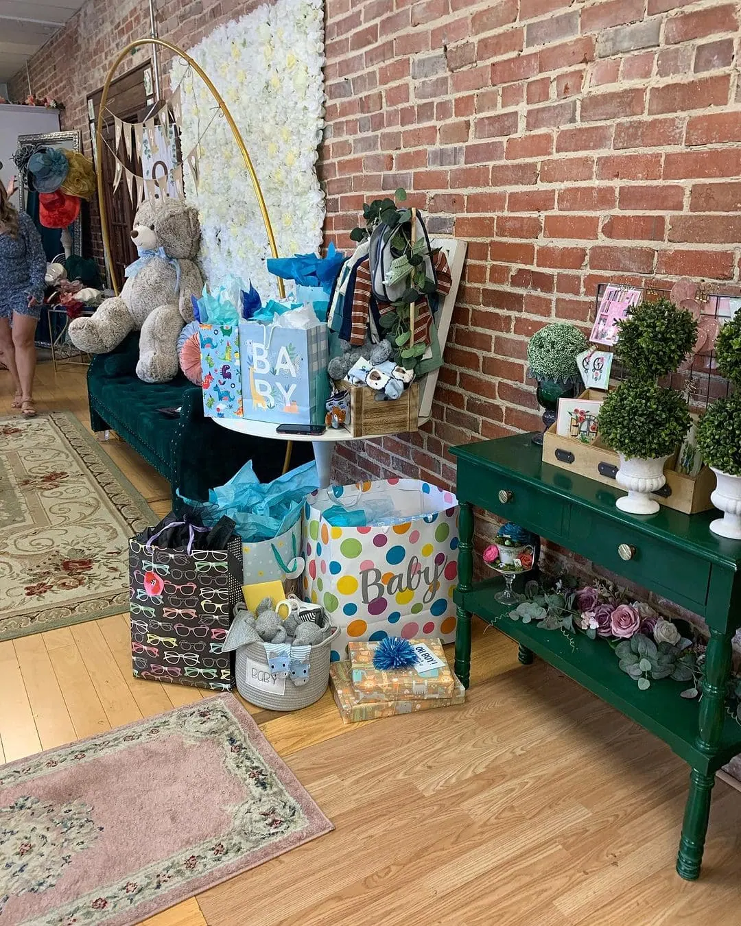 a picture of a tea party baby shower organized by The Dallas Tea Party Company in Texas