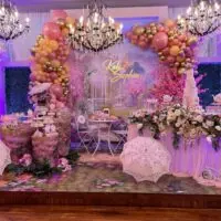 a picture of a tea party baby shower organized by Spa Party Mobile by Fabyouevents in North Carolina