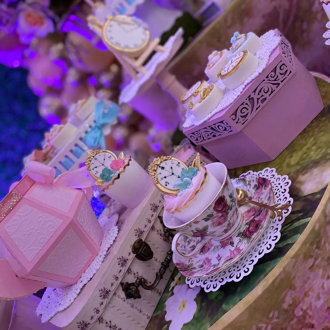 a picture of a tea party baby shower organized by Spa Party Mobile by Fabyouevents in North Carolina