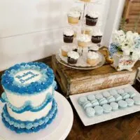 a picture of a tea party baby shower organized by Pop, Drop & Party Balloons in Illinois