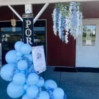 a picture of a tea party baby shower organized by Pop, Drop & Party Balloons in Illinois