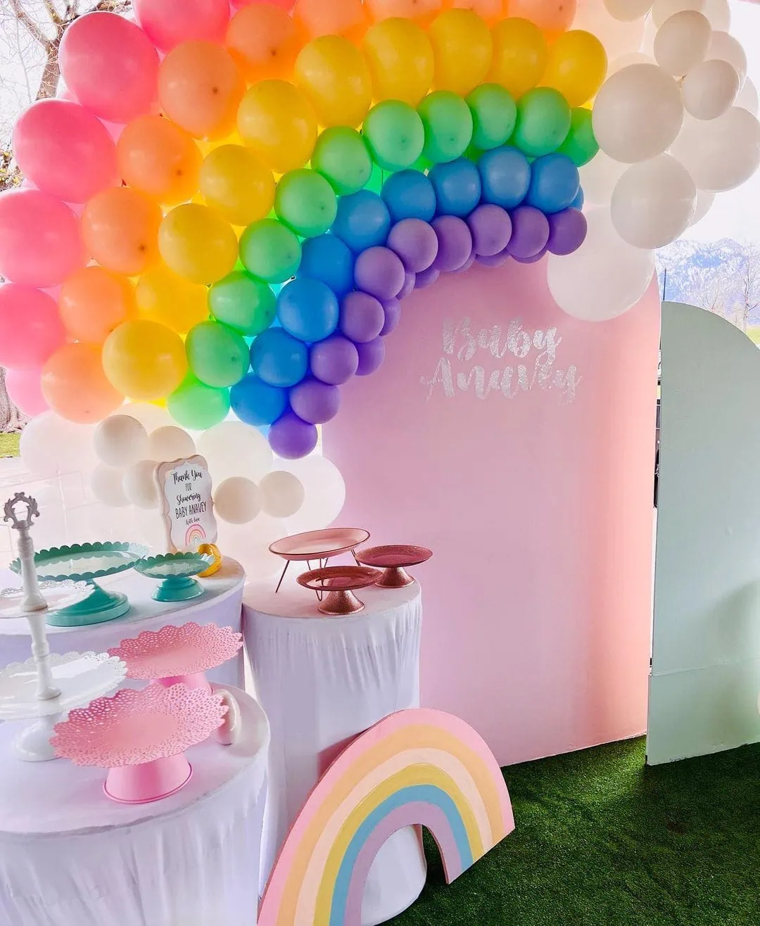 Rainbow baby shower theme 2 | WebBabyShower