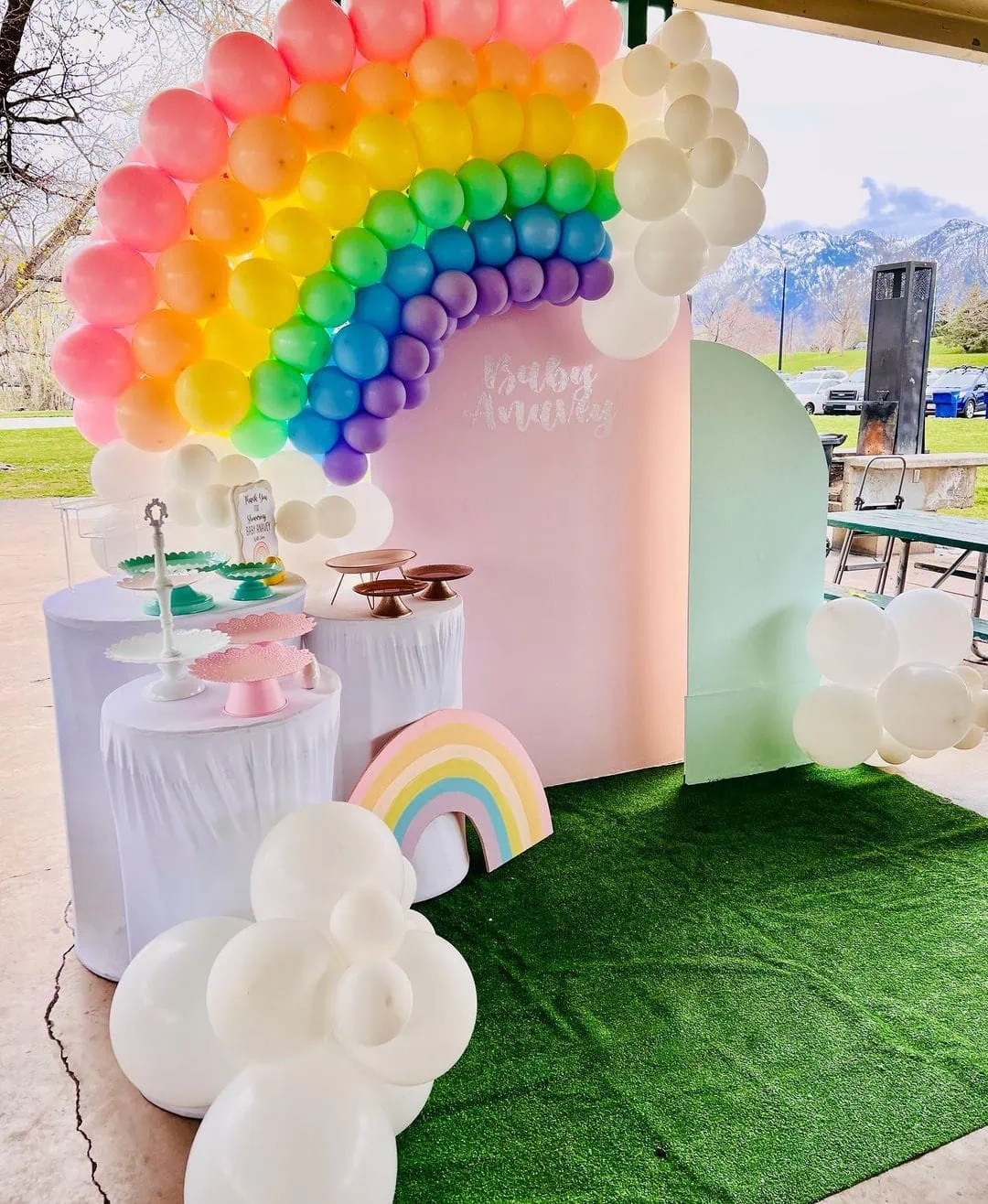Rainbow baby shower theme 3 | WebBabyShower