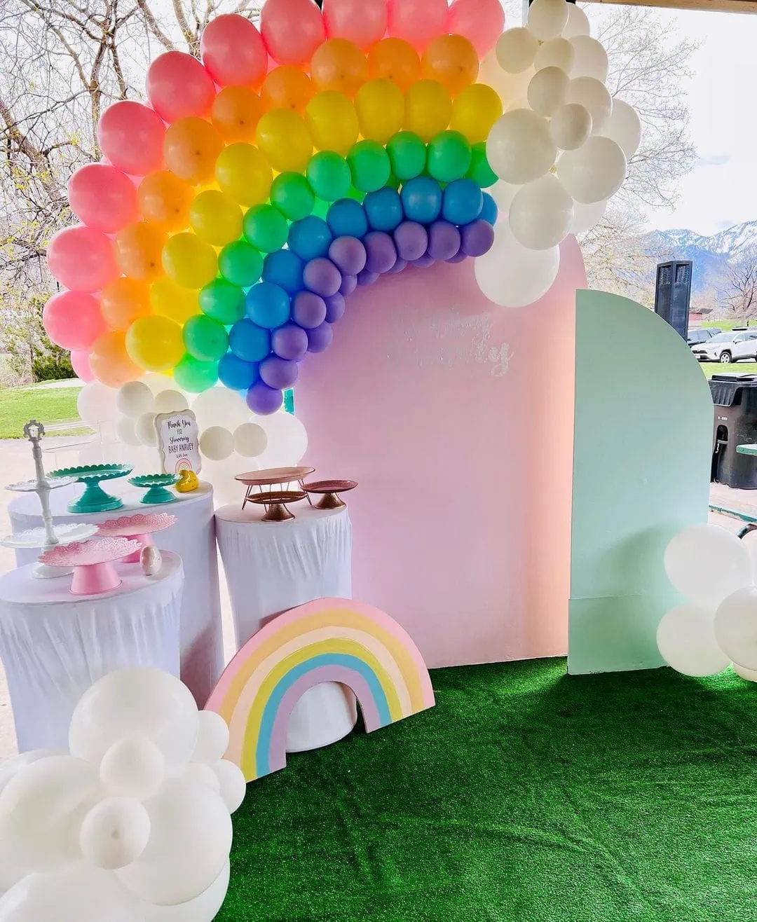 Rainbow baby shower theme 4 | WebBabyShower