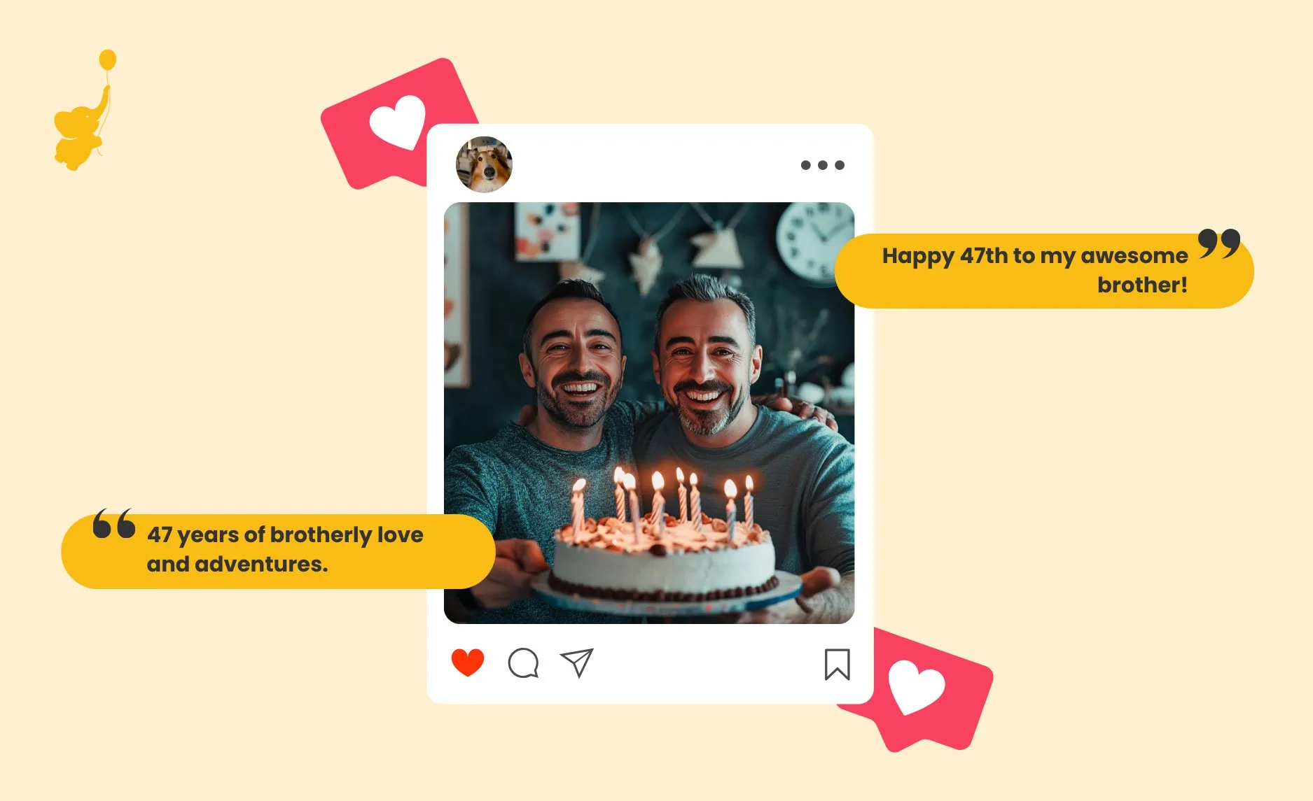 webbabyshower header image 47th birthday captions