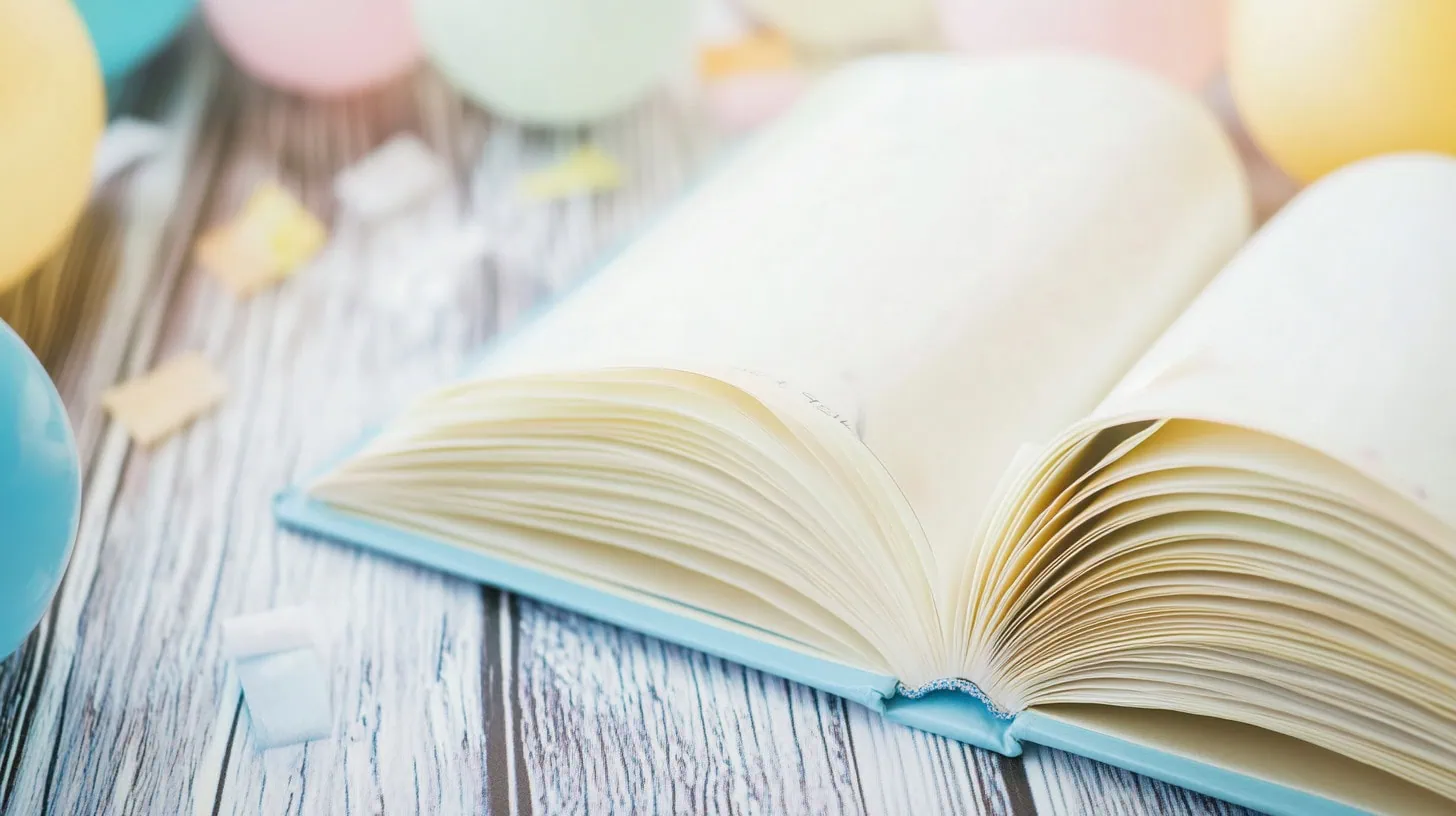 wbs what to write in a baby shower book