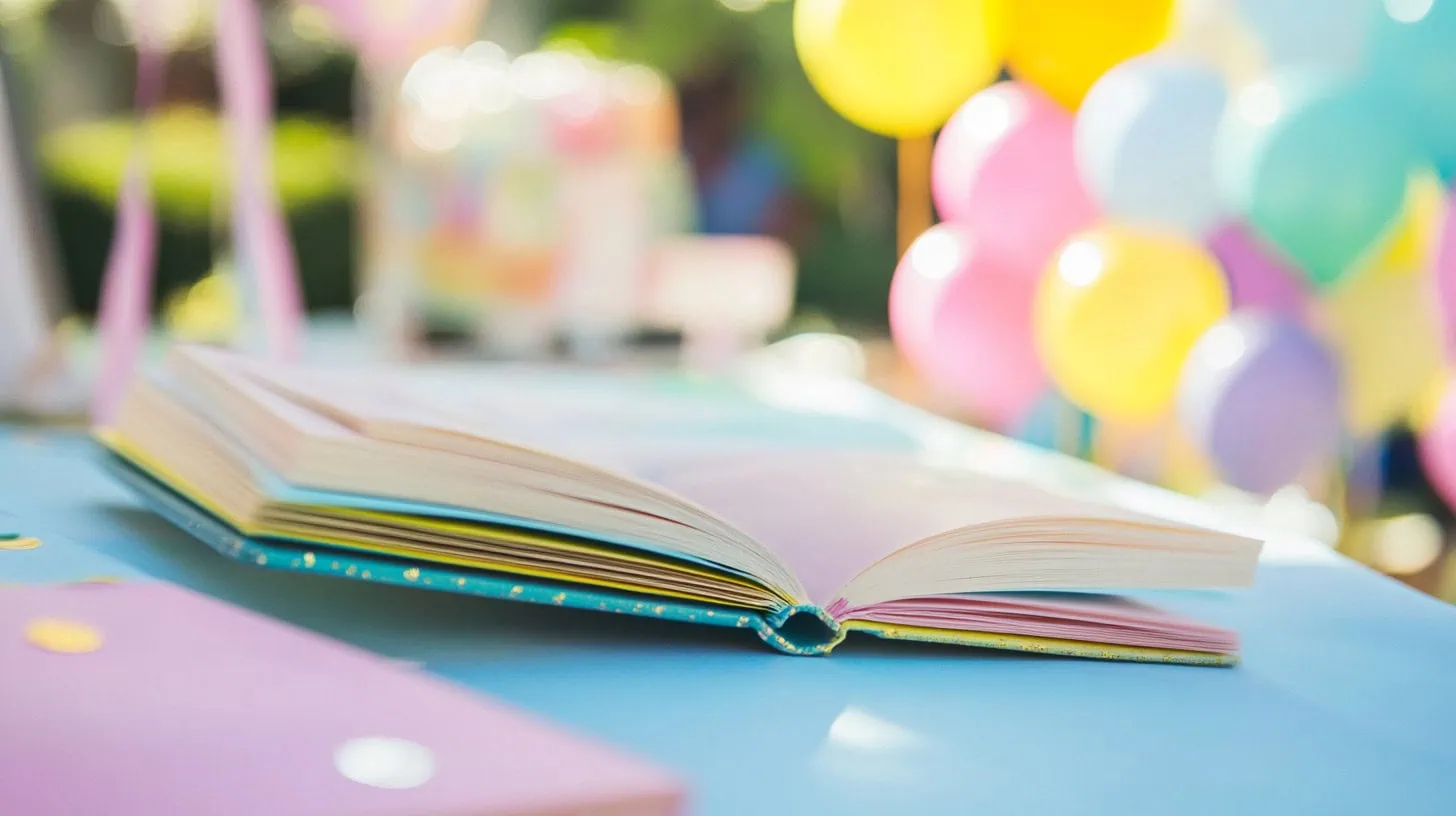 wbs what to write in a baby shower book