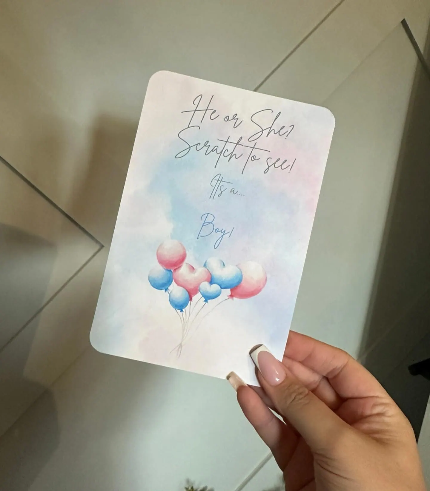 wbs last minute gender reveal